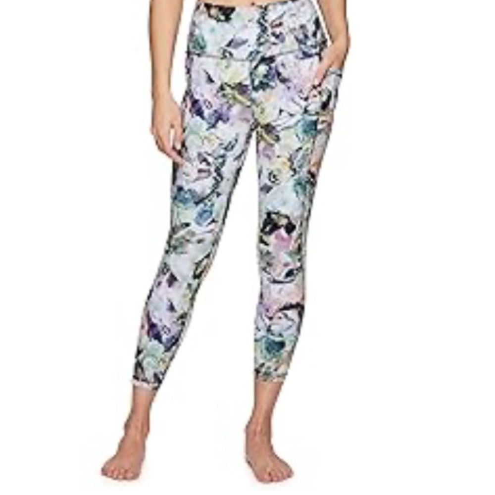RBX Active Women’s Ankle Full Length Printed Athletic Running Workout Yoga